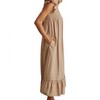 Women's Ruffle Sleeve Midi Dress - In February - 3 of 4