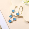 Four Leaf Clover Bracelet for Women 18K Gold Plated Stainless Steel Lucky 4 Leaf Gold Link Bracelet Jewelry Gift for Women - 2 of 4