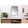 Metal Framed Pivoting Wall Mirror Black - Storied Home - 3 of 4