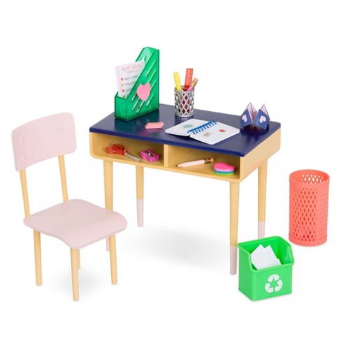 Om toevlucht te zoeken Speels Herformuleren Our Generation Brilliant Bureau Home Desk Accessory Set For 18" Dolls :  Target