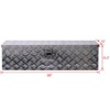 Gulches 39" Aluminum tool box,heavy duty truck bed tool box,outdoor pickup storage tool box,storage organizer,underbody box w/lock keys,silver - 4 of 4
