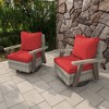 YARDSIGHT  Outdoor Swivel Patio Chairs with 360° Rotation, All-Weather PE Wicker Armchairs with Cushions for Garden, Deck, Porch, and Backyard - 2 of 4