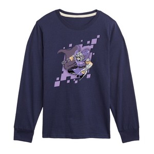 Boys' - Teenage Mutant Ninja Turtles - Shredder Pixels Long Sleeve Graphic T-Shirt - 1 of 4