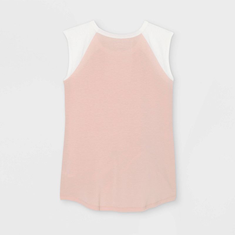 Sleeveless Tough as a Mother Baseball Graphic Maternity T-Shirt - Isabel Maternity by Ingrid &#38; Isabel&#8482; Pink, 2 of 3