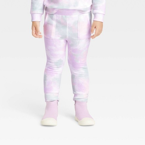 CLR: Kid's Pink Tie Dye Leggings - S/M