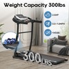 FIONECA Foldable Home Treadmill with 2.5HP Quiet Motor, Incline & Pulse Sensor, 300 LB Capacity - 4 of 4