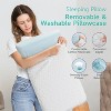 FAPO Ultra Thin Memory Foam Pillows - Height 2.75 in Slow Rebound Gel Foam Supportive Pillow,Removable Pillow Case (Queen-26”x16”) - 4 of 4