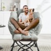 RISOKEYS Accent Chair with Ottoman-Lounge Accent Chair,Easy Assembly & Space-Saving Footrest,Comfy Reading Chair for Living Room & Bedroom - 2 of 4