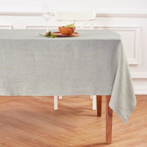 Solino Home Striped Linen Tablecloth | Narrow Stripe - 1 of 4