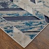 Indio Modern Herringbone Ivory/Blue/Gray Area Rug - image 3 of 4