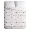 Twin/Twin XL Holli Zollinger Thin Stripe Duvet Set French Blue - Deny Designs: Microfiber, Reversible, 300 Thread Count - 2 of 4