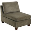 NicBex Modular Sectional 6pc Set L-Shaped Modular Sofa Bed Modern Including Couch 2x Corner Wedge 2x Armless Chairs and 2x Ottomans - 3 of 4