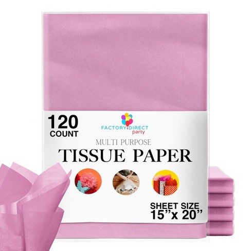 Crown Display Pink Tissue Paper 15 X 20 Packing Paper For Gifts - 120  Count : Target