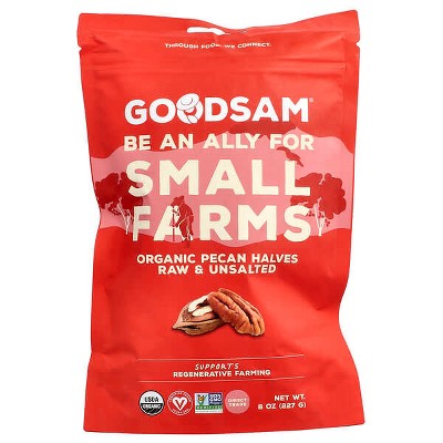 GoodSam PBC, Organic Pecan Halves, Raw & Unsalted, 8 oz