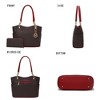 MKF Collection Savannah M Logo Printed Vegan Leather Women’s Tote and Wristlet Wallet by Mia K- 2 pieces - 4 of 4