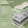 Wireless Mechanical Keyboard, 75% Layout with Knob, Hot Swap Gasket Custom Structure, Creamy Pre-lubed Switches, RGB Backlit, Bluetooth/Type-C/2.4G - 3 of 4