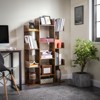 55''H Bookshelf, Tree-Shaped Bookcase with 13 Storage Shelves, Rounded Corners - 2 of 4