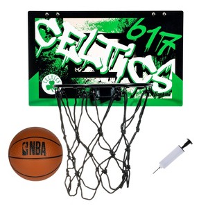 NBA Boston Celtics Over The Door Mini Basketball Hoop - 1 of 4