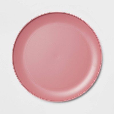 10.5 Plastic Dinner Plate Light Pink - Room Essentials™ : Target