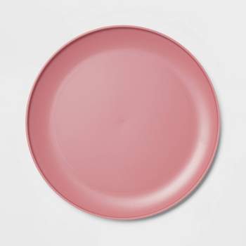 Mainstays Gray Round Plastic Plate, 10.5 inch 