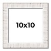 PosterPalooza | Square Sculpted White Picture Frame - UV Acrylic, Foam Board Backing, Hanging Hardware - 2 of 4