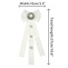 INSPIRE CHIC Women's Rhinestone Decor Ribbon Long Bow Brooch Ties - 2 of 4