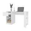 NicBex Computer Desk Reading Table with 1 Drawer&2 Open Shelves,Minimalist Home Office Desk for Study&Office,Home Workstation - 4 of 4