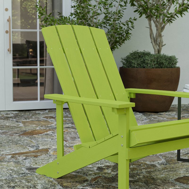 Merrick Lane All-Weather Poly Resin Wood Adirondack Chair, 5 of 12