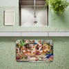 Stupell Industries Puppies In Basket Tea Party Printed Anti-Fatigue Floor Mat, design by Image World, 30"x18" - 2 of 4