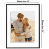 Americanflat 12x16 Floating Picture Frame - Fits 9x12 Photos or Smaller- Slide-In Photo Frame - Fusion Float Collection - Black - 2 of 4