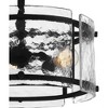 Quoizel Lighting Fortress 3 - Light Semi-Flush Mount in  Earth Black - 3 of 4