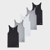 Champion Men's Iconic Essentials 5pk Rib Tank Top Shirt - Black/Gray/White - 4 of 4