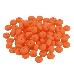 Unique Bargains Lentil Focal Cute Silicone Beads for Keychain Jewelry Making 50 Pcs - 1 of 4