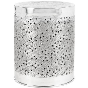 Adrien End Table - Silver - Safavieh. - 1 of 4