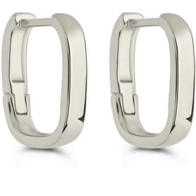SHINE by Sterling Forever Annika Polished Micro Hoop Earrings
