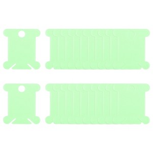 Unique Bargains PP Plastic Reusable Embroidery Floss Bobbins with Thread Clips 100 Pcs - 1 of 4