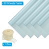 Unique Bargains Decorative Elegant Waterproof Matte Gift Wrap Paper with Ribbon 1 Set - 3 of 4