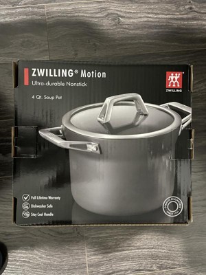 Zwilling Motion Hard Anodized 4-qt Aluminum Nonstick Soup Pot