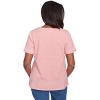 Alfred Dunner Womens Daisy Knit Striped Tee - 2 of 4
