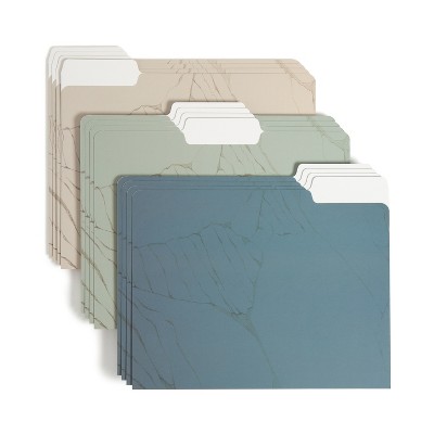 U Brands 12ct File Folders Set In Stone