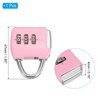 Unique Bargains Double Loop Luggage Security Steel Cable with 3-Digit Combination Lock - 2 of 4