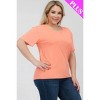 Slickblue Women's Plus Size Short Sleeve Tee, Soft Stretch Fit, Classic Round Neck, 10 Color Options, Size 1XL-3XL - 3 of 4
