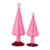 Cody Foster 9.0 Inch Murano Ribboned Trees Christmas Decorative Tree Set , Lightweight Christmas Decor Mid-Century Easter (2PC) - 4 of 4