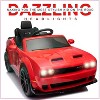 Licensed Dodge Challenger 12V Kids Electric Ride-On Car with Remote Control, LED Lights, Bluetooth, MP3, Dual Motors, Spring Suspension - 2 of 4