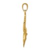 Black Bow Jewelry 14k Yellow Gold Large Polished Sailfish Pendant - 2 of 4
