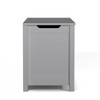 Kids Wooden Toy Storage Box With Safety Hinged Lid, Large Wooden Storage Box, Toy Chest Organizer, Wood Entryway Storage Bin For Playroom - 3 of 4