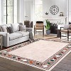 Area Rugs for Living Room Bedroom Non-Slip Washable Rugs Modern Bordered Large Area Rug Stain Resistant & Low - 3 of 4