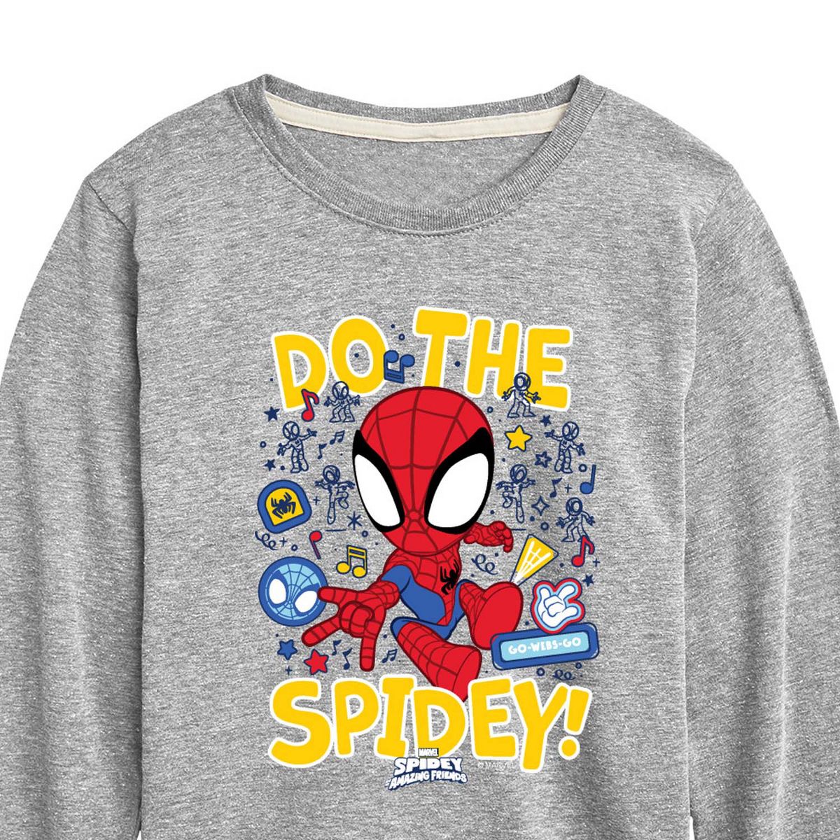 Boys' - Marvel - Spider-Man And His Amazing Friends Do The Spidey Long Sleeve Graphic T-Shirt - thumbnail 2