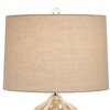 Possini Euro Design Loren 28 1/4" Tall Modern End Table Lamps Set of 2 Ivory Handcrafted Brown Ceramic Living Room Bedroom Bedside Nightstand House - 3 of 4