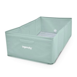 Ingenuity Tuckaway Toddler Tub Converts Shower to Tub - Sage Green - 1 of 4
